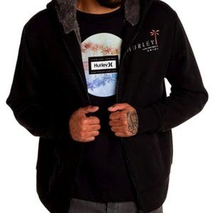 Hurley - Fleece Sherpa Lined Zip Up Hoodie